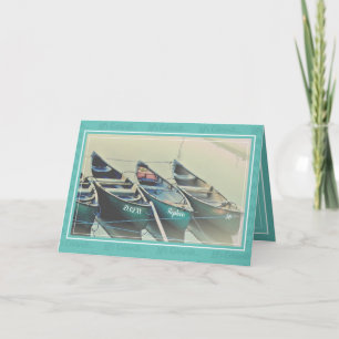 Convite Festa de aniversário de canoa personalizada