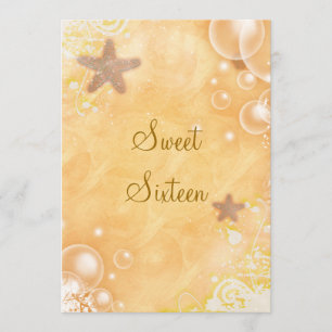 Convite Festa de aniversário de casamento com tema de prai