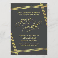 Festa de Aniversário de Casamento de 50 anos Elegâ