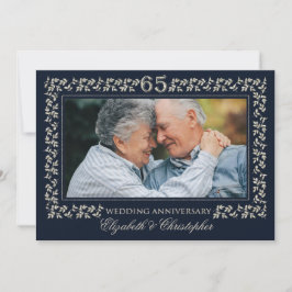 Convite Festa de Aniversário de Casamento de 65 anos | Fot