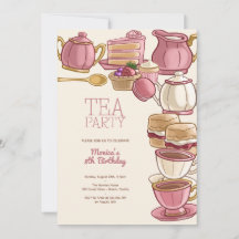 Festa de aniversário de chá
