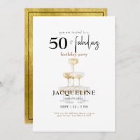 Festa de aniversário de Champanhe Moderno 50 e Fab