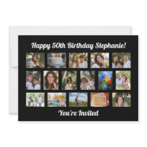 Festa de aniversário de Colagem de Fotos Personali