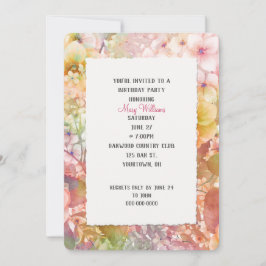 Convite Festa de aniversário de Cosmos de Verão