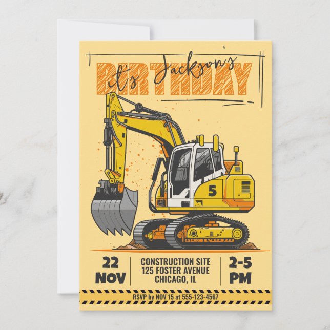 Convite Festa de aniversário de Criança Ameaçada pela Cons (Frente)