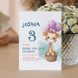 Convite Festa de Aniversário de criança Bela Namorada I Ba