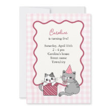 Festa de Aniversário de Criança com Gatinho Rosa F