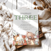 Festa de Aniversário de criança de Animais da Flor