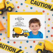 Festa de aniversário de Criança de Caminhão de Cim