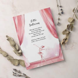 Convite Festa de Aniversário de criança do Ballerina Cente