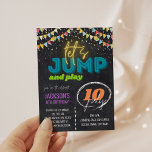 Convite Festa de Aniversário de criança do Parque Trampoli<br><div class="desc">Convite de festas de Aniversário de criança do Trampoline Park Prepare-se para o melhor balde! Estes convites de aniversário super legal são como uma espiada na festa mais incrível de trampoline de todos os tempos! Imaginem isto: sacudir, saltos e risos galore à medida que sua estrela de aniversário e seus...</div>