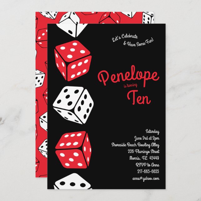 Convite Festa de Aniversário de criança dos Jogos de Gelo (Frente/Verso)