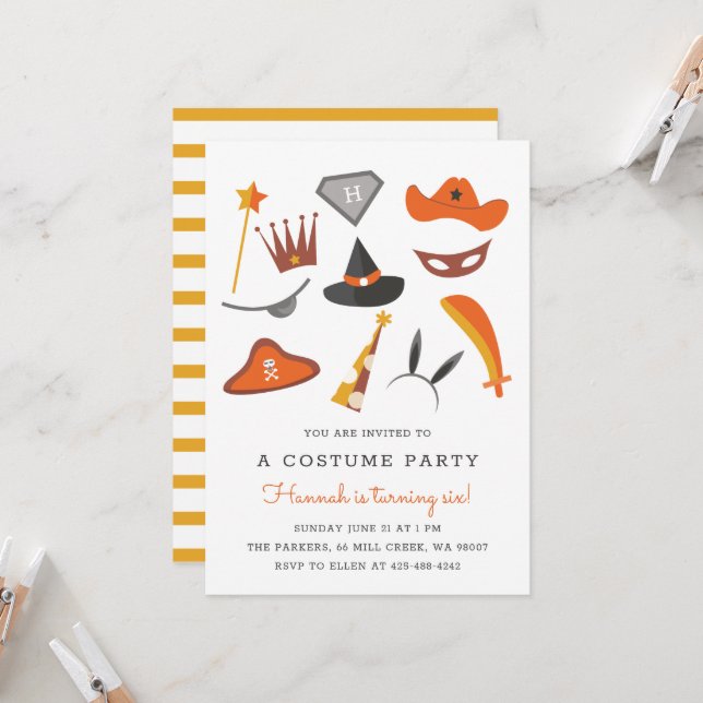 Convite Festa de Aniversário de criança Festas de Festas d (Frente/Verso In Situ)