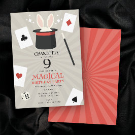 Convite Festa de Aniversário de criança Mágico do Show