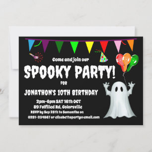 Convite Festa de Aniversário de criança Spooky