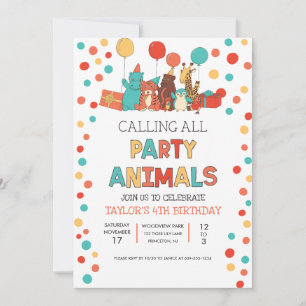 Convite Festa de Aniversário de Crianças com Bolinhas de A