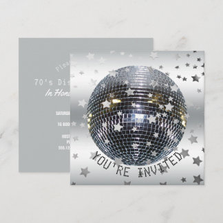 Convite Festa de aniversário de Dança Disco | Parte do Dis