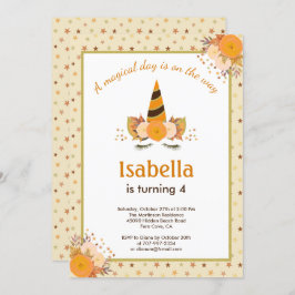 Convite Festa de aniversário de Dia das Bruxas Magnéticas