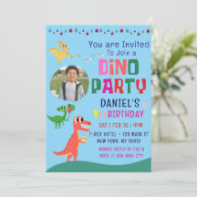 Festa de aniversário de Dino Dinossaur Moderno e B