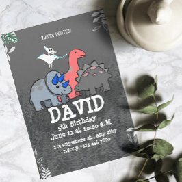 Convite Festa de Aniversário de Dinossauro