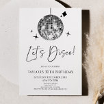 Convite Festa de aniversário de Disco de Vamos de Bola Dis<br><div class="desc">Este é um Convite de aniversário de Disco de Vamos Disco Silver Disco!</div>