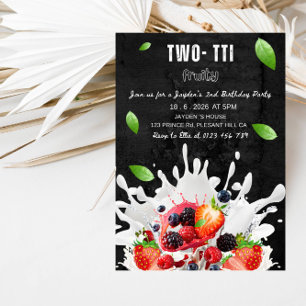 Convite Festa de Aniversário de Dois Tropical Tutti Frutti