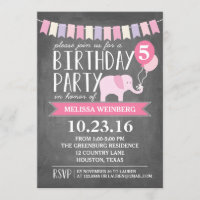 Festa de aniversário de Elefante Personalizado| An