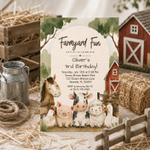 Festa de Aniversário de Fazenda com Animais em Aqu