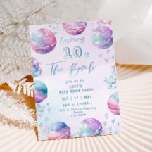 Festa de aniversário de fazer da bomba de banho