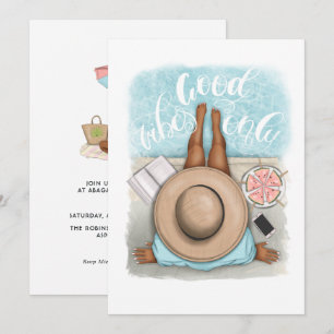 Convite Festa de aniversário de férias da praia de Summer