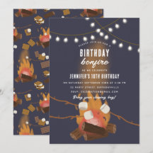 Festa de aniversário de Fogo e Acampamento no Exte