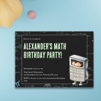 Festa de aniversário de Fórmulas de Matemática Cor