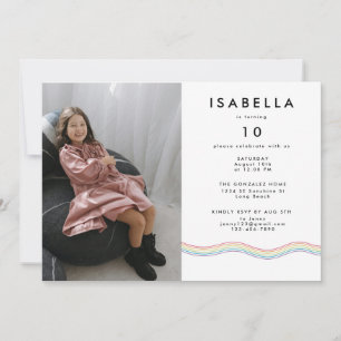 Convite Festa de aniversário de Fotografias Vibrantes Dive