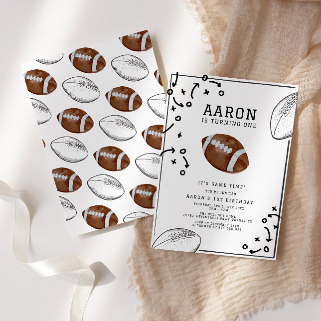 Convite Festa de aniversário de Futebol (Criador carregado)