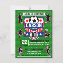 Convite Festa de aniversário de Futebol Boys do Campo de F