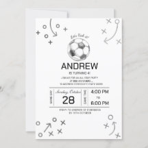 Festa de aniversário de futebol pessoal