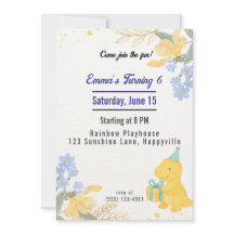 Festa de aniversário de Garota do Dinossaur Stomp 