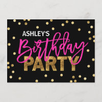 FESTA DE ANIVERSÁRIO de Garota Rosa-Rosa-Quente