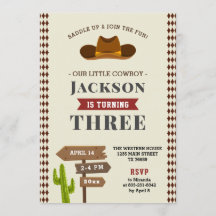 Festa de aniversário de Garoto do Saloon Ocidental