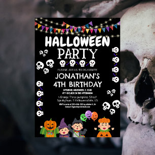 Convite Festa de aniversário de Ghouls Bonitos e Loucos do