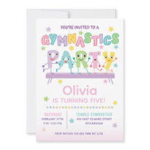 Festa de Aniversário de Ginástica para Menina