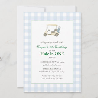 Convite Festa de aniversário de golfe