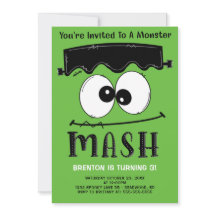 Festa de aniversário de Halloween do Monstro do Fr