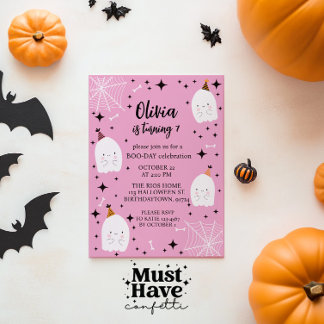 Convite Festa de aniversário de Halloween para crianças é