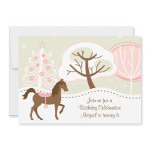 Festa de aniversário de inverno bonito de Cavalo M