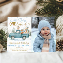 Festa de Aniversário de Inverno Onederland Animais