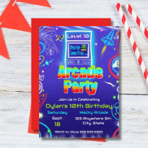Festa de Aniversário de Jogos de Arcade Retro Powe