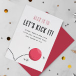 Convite Festa de aniversário de Kids Minimalista legal<br><div class="desc">Convide amigos para um jogo de aniversário com esses convites de festas de aniversários de futebol de crianças incríveis! O design minimalista deve agradar até o mais picante dos rapazes que superaram o olhar do "miúdo pequeno"... e eu saberia porque eu pessoalmente os desenhei para o meu filho de 10...</div>