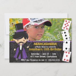 Convite Festa de aniversário de Mágico