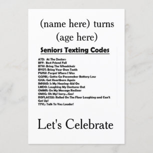 CONVITE **FESTA DE ANIVERSÁRIO** DE MAIS VELHO (ADICIONAR 